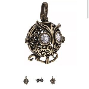 Filigree Owl Locket